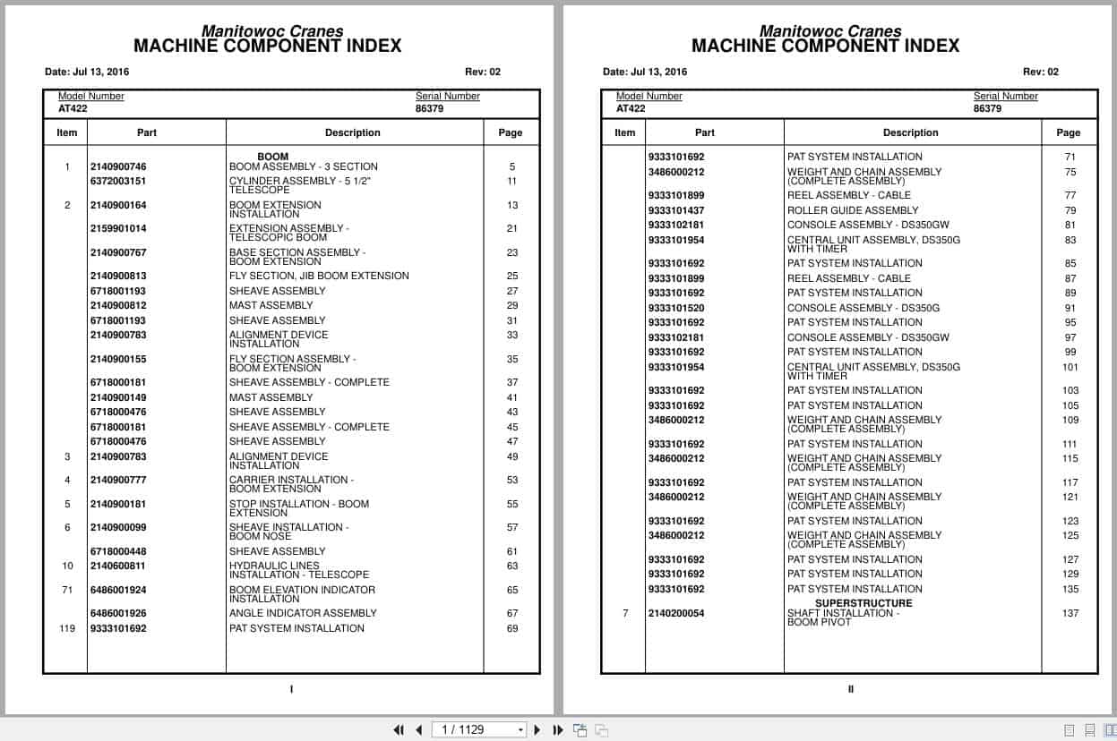 Grove Crane AT422 86379 Parts Manual 2016 (1)