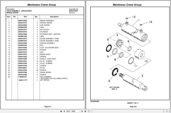 Grove Crane AT750B 77009 Parts Manual 2006 (2)