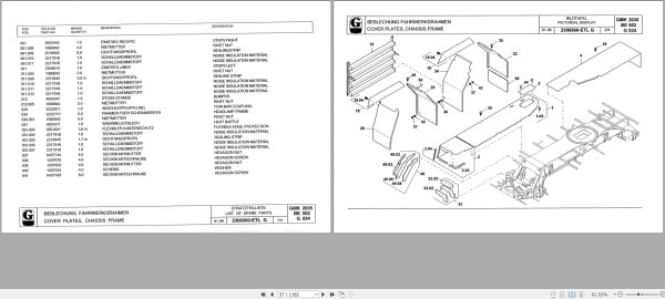 Grove Crane GMK 2035 Spare Parts List 3004309 1998 (2)