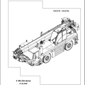 Grove Crane GMK 2035E Spare Parts List 3165234 2009 (1)