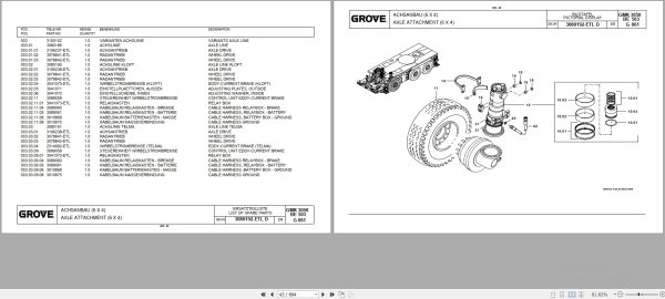 Grove Crane GMK 3050 1 Spare Parts List 3099832 2005 (2)