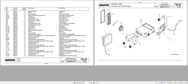 Grove Crane GMK 3050 1 Spare Parts List 3121285 2006 (2)