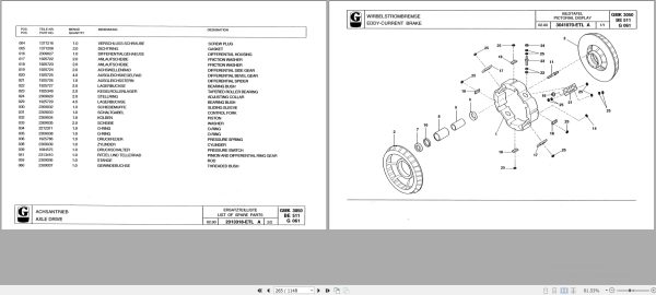 Grove Crane GMK 3050 Spare Parts List 3036305 2000 (2)