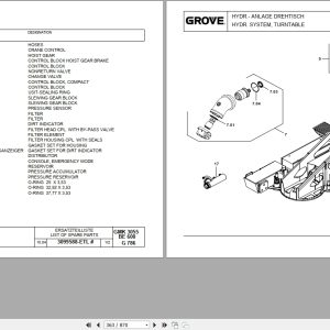 Grove Crane GMK 3055 Spare Parts List 3099827 2004 Grove Crane Gmk 3055 Spare Parts List 3099827 2004 (2)