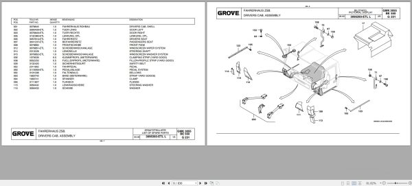 Grove Crane GMK 3055 Spare Parts List 3179574 2009 (2)