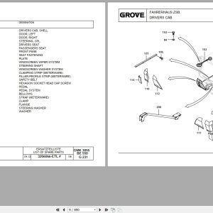 Grove Crane GMK 3055 Spare Parts List 3238946B 2013 (2)