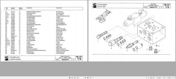 Grove Crane GMK 4070 Spare Parts List 3003346 1996 (2)