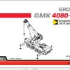 Grove Crane GMK 4080 1 Spare Parts List 3117489 2006 (1)