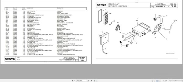 Grove Crane GMK 4080 1 Spare Parts List 3120448 2006 (2)