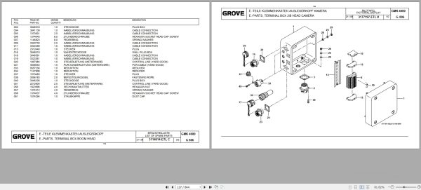 Grove Crane GMK 4080 1 Spare Parts List 3172291T 2012 (2)
