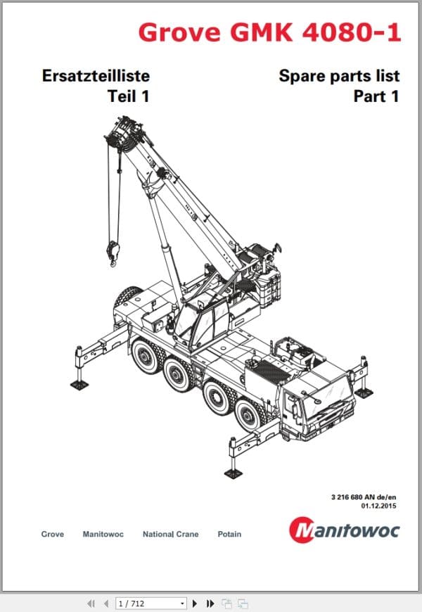 Grove Crane GMK 4080 1 Spare Parts List 3216680AN 2015 (1)