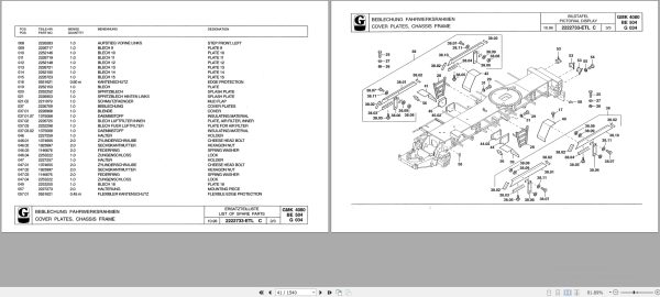Grove Crane GMK 4080 Spare Parts List 3011057 1997 (2)