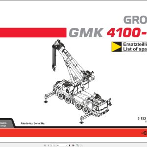 Grove Crane GMK 4100 L Spare Parts List 3152525 2007 (1)