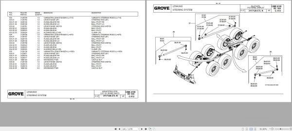 Grove Crane GMK 4100 L Spare Parts List 3152525 2008 (2)