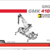 Grove Crane GMK 4100 Spare Parts List 3117109 2007 (1)