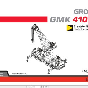 Grove Crane GMK 4100 Spare Parts List 3129912 2007 (1)