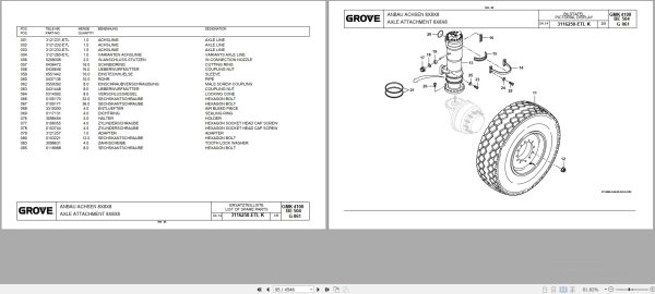 Grove Crane GMK 4100 Spare Parts List 3275005 2014 (2)