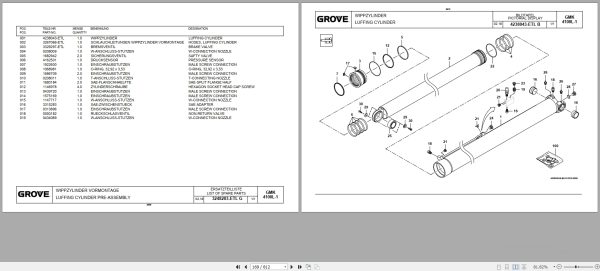 Grove Crane GMK 4100L 1 Spare Parts List 4230700B 2018 (2)