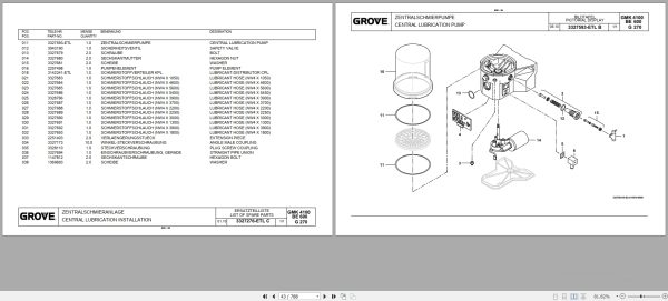 Grove Crane GMK 4100L Spare Parts List 3203868T 2012 (2)