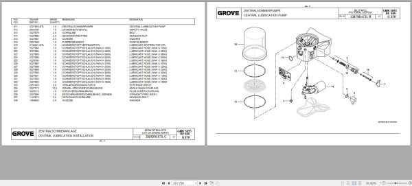 Grove Crane GMK 5095 Spare Parts List 3201578 2012 (2)
