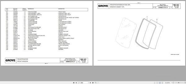 Grove Crane GMK 5095 Spare Parts List 3238618B 2013 (2)