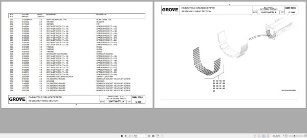 Grove Crane GMK 5095 Spare Parts List 3275009C 2015 (2)