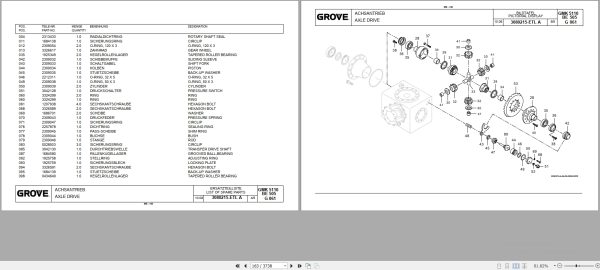 Grove Crane GMK 5110 1 Spare Parts List 3133544 2010 (2)