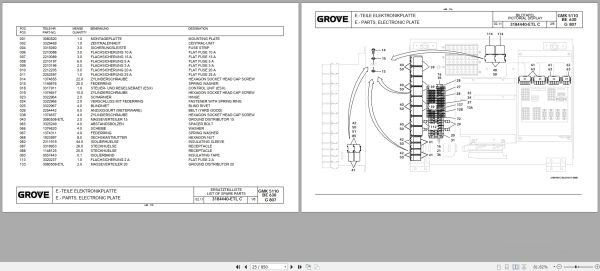 Grove Crane GMK 5110 1 Spare Parts List 3181294BT 2012 (2)