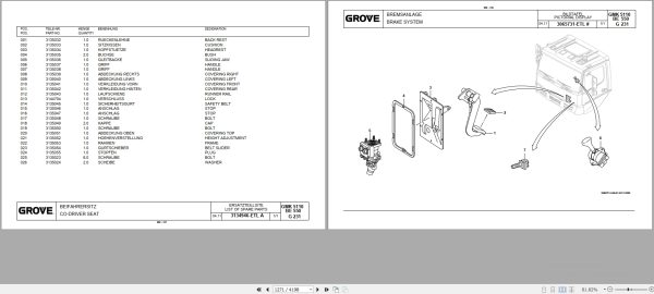 Grove Crane GMK 5110 1 Spare Parts List 3183740 4.2011 (2)