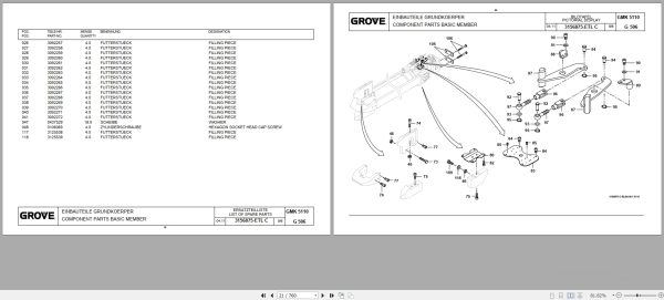 Grove Crane GMK 5110 1 Spare Parts List 3183740T 2012 (2)