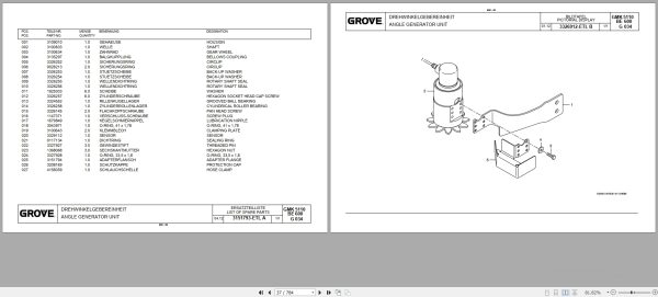 Grove Crane GMK 5110 1 Spare Parts List 3275001U 2014 (2)