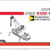 Grove Crane GMK 5130 1 Spare Parts List 3121290 2006 (1)