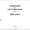 Grove Crane GMK 5130 C Spare Parts List 3008688 1999 (1)