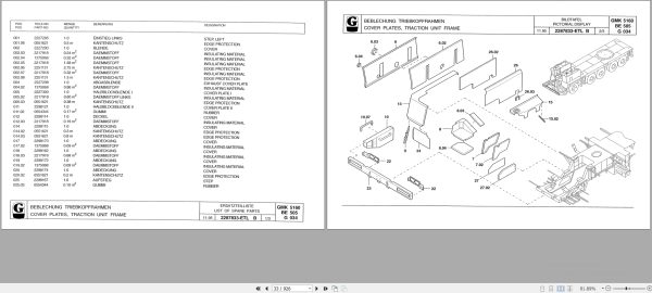 Grove Crane GMK 5160 Spare Parts List 2305012 1995 (2)