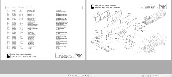 Grove Crane GMK 5160 Spare Parts List 3004394 1996 (2)