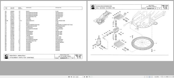 Grove Crane GMK 5160 Spare Parts List 3007151 1999 (2)