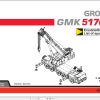 Grove Crane GMK 5170 Spare Parts List 3126341 2008 (1)