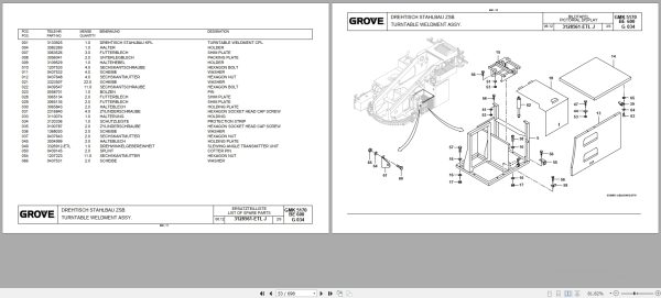 Grove Crane GMK 5170 Spare Parts List 3172266L 2013 (2)