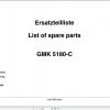 Grove Crane GMK 5180 C Spare Parts List 3036600 2000 (1)