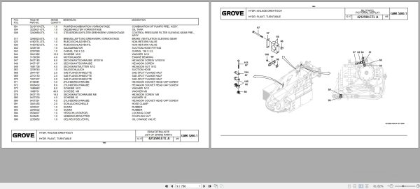 Grove Crane GMK 5200 1 Spare Parts List 4264470A 2018 (2)