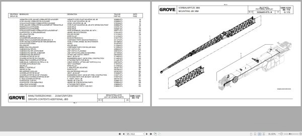 Grove Crane GMK 5220 Spare Parts List 3493732LD 2013 (2)