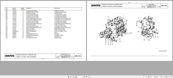 Grove Crane GMK 5250L Spare Parts List 4264460B 2018 (2)