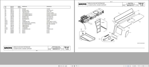 Grove Crane GMK 6220 L Spare Parts List 3082423 2003 (2)