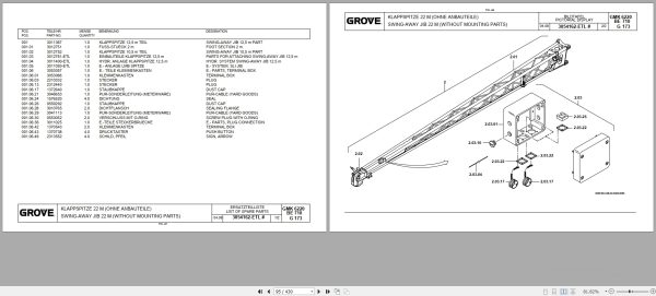 Grove Crane GMK 6220 L Spare Parts List 3117166 2010 (2)