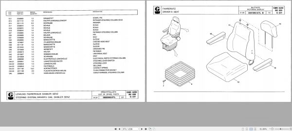 Grove Crane GMK 6250 Spare Parts List 3011161 1999 (2)