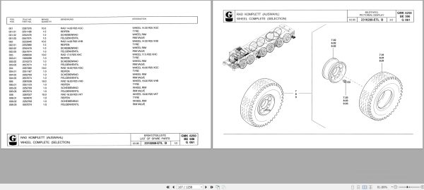 Grove Crane GMK 6250 Spare Parts List 3053101 1999 (2)