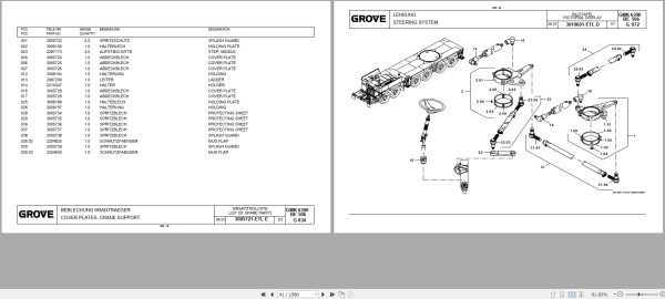 Grove Crane GMK 6300 Spare Parts List 3066958 2003 (2)