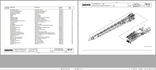 Grove Crane GMK 6300 Spare Parts List 3120460 2006 (2)