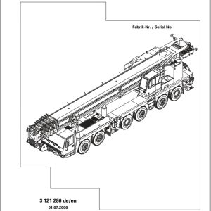Grove Crane GMK 6300 Spare Parts List 3121286 2006 (1)