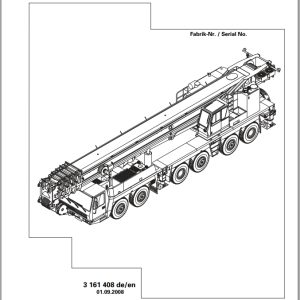 Grove Crane GMK 6300 Spare Parts List 3161408 2008 (1)